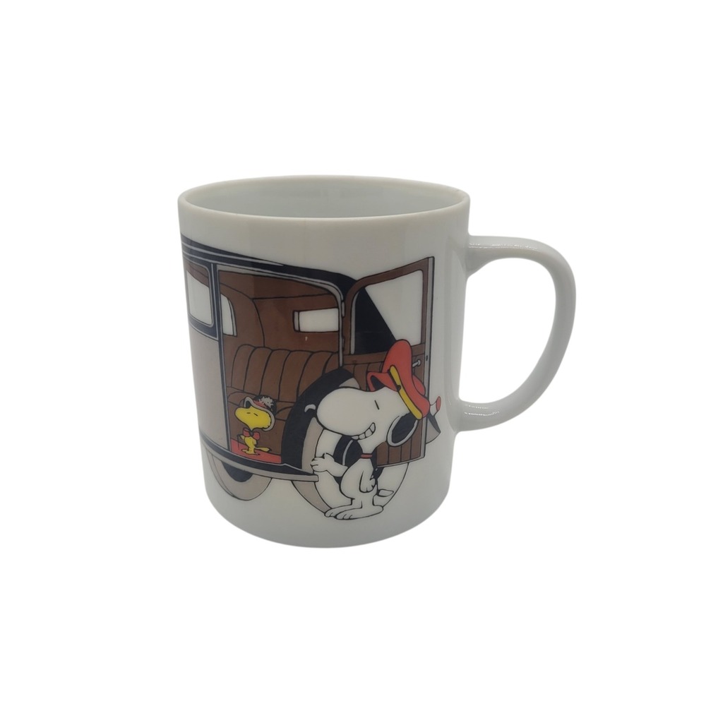 Vintage Snoopy Woodstock Peanuts Coffee Mug Determined Productions‎ 1958 1965